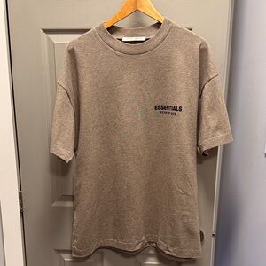 Fear of God Essentials Tan Short Sleeve Tee
